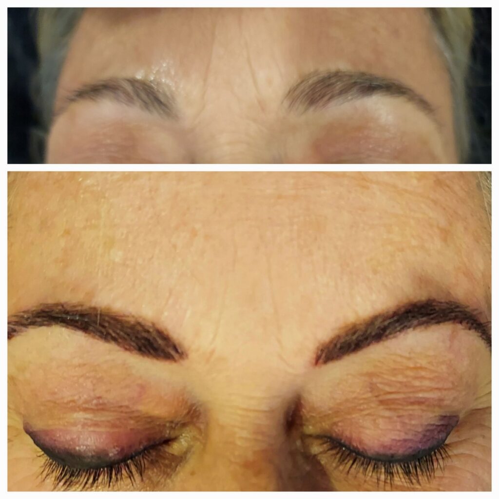 Microblading combo eyebrows 